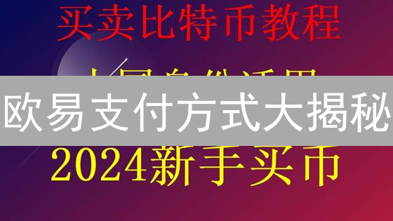 欧易支付方式大揭秘：告别入金难题，速来围观！